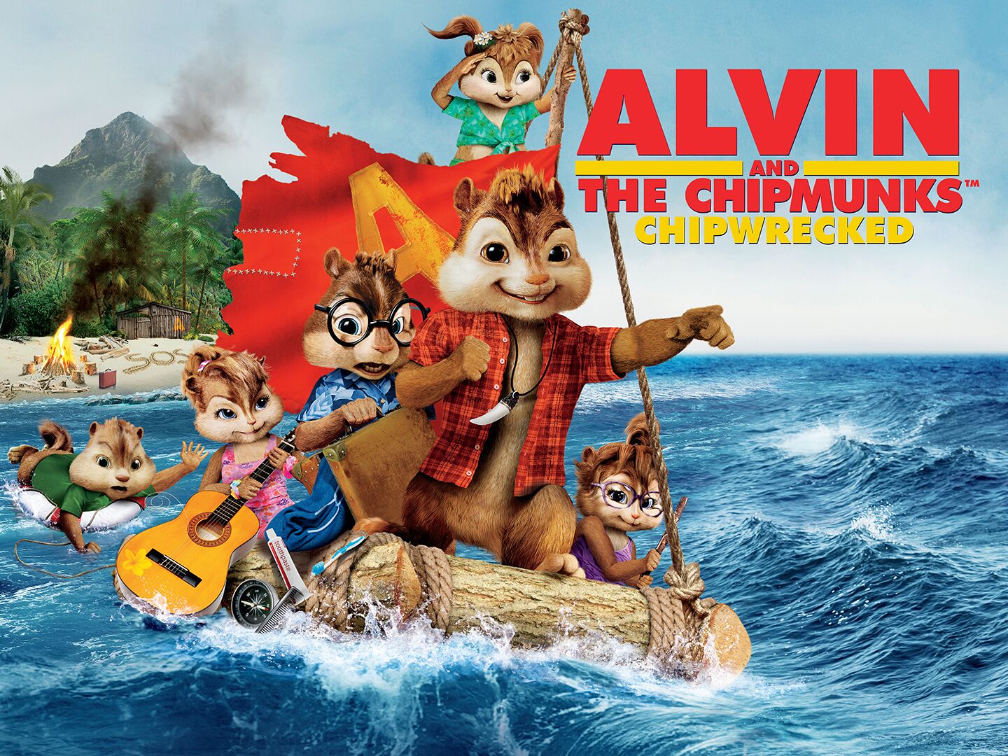 Элвин и бурундуки 3 полностью. Элвин и бурундуки 3. Alvin and the Chipmunks Chipwrecked Airplane.